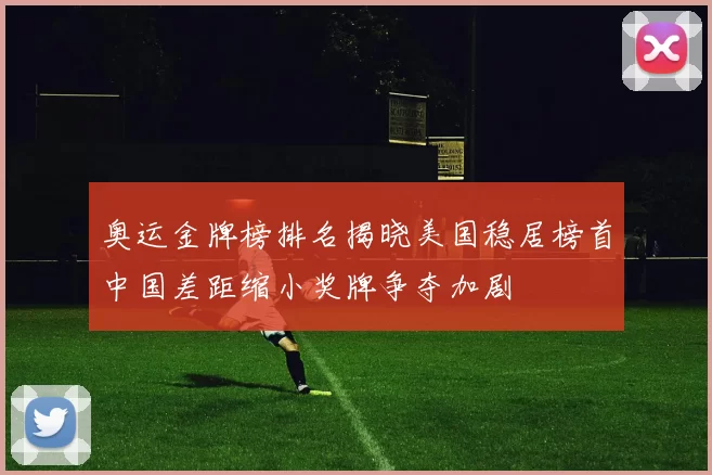 奥运金牌榜排名揭晓美国稳居榜首中国差距缩小奖牌争夺加剧